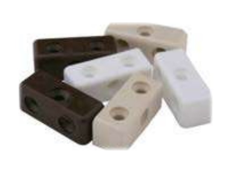 Modesty blocks in white, beige and brown